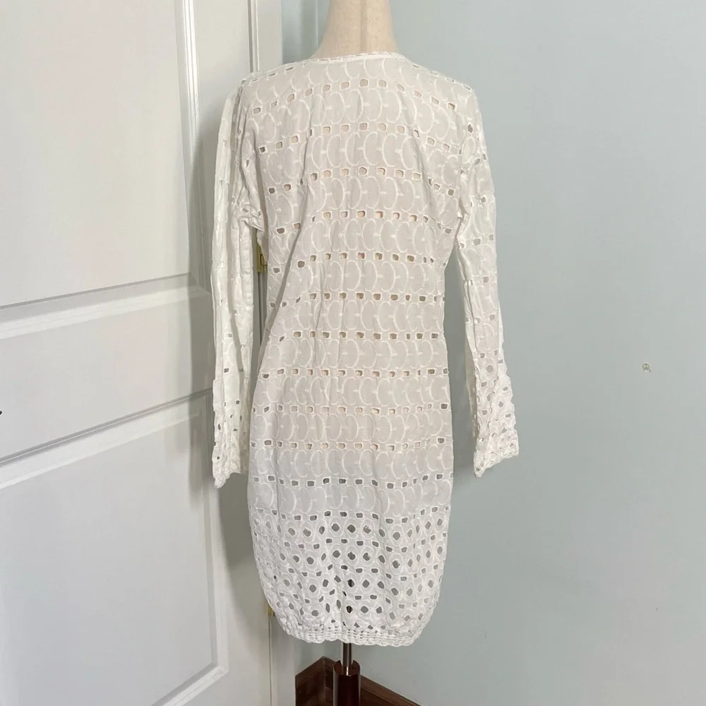 White Eyelet Beach Coverups
